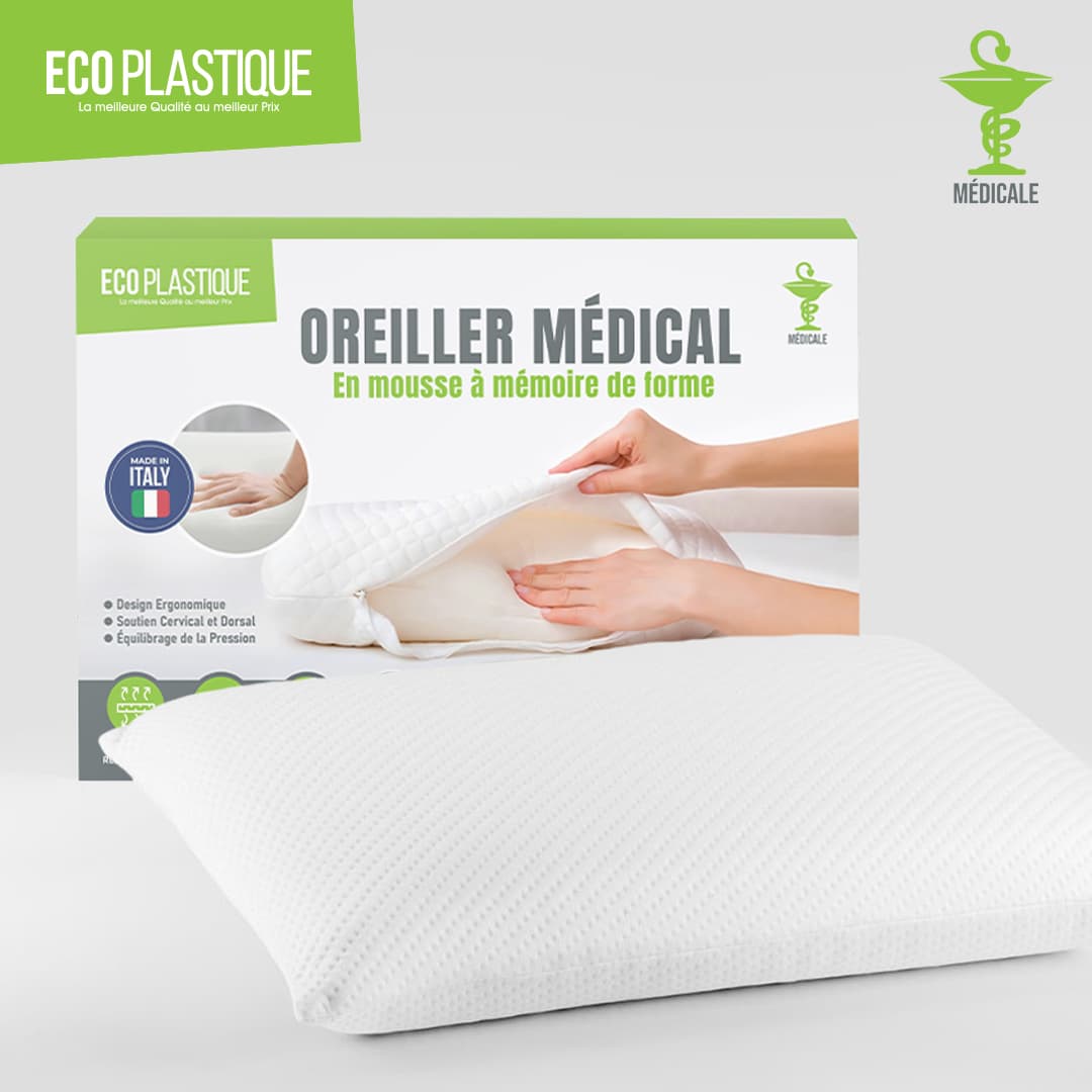 Oreiller en mousse à mémoire de forme